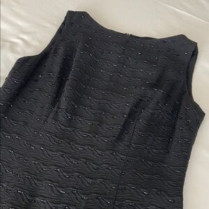 Carmen Marc Valvo Size 8 Gorgeous Black Midi Length Evening Dress